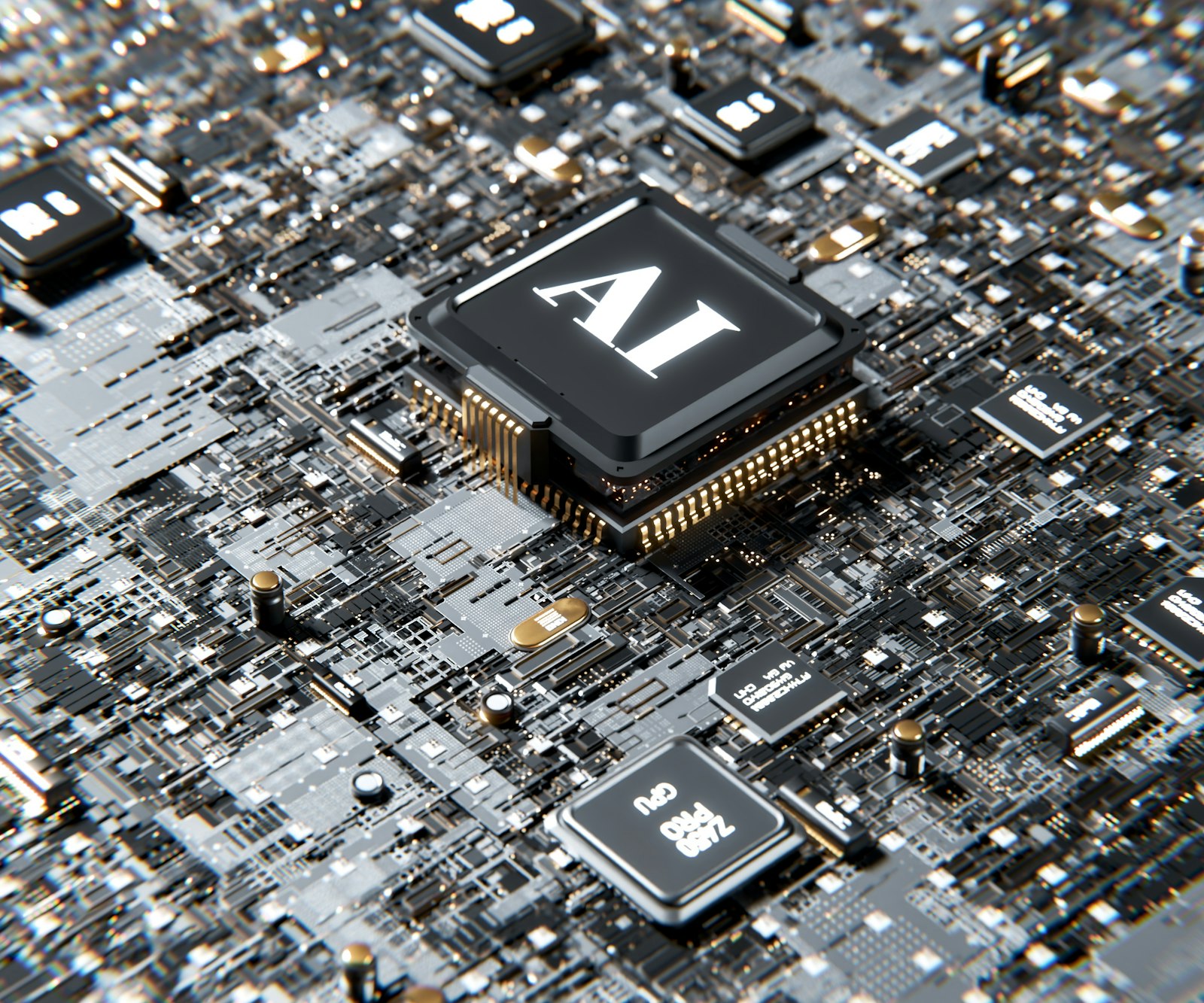 AI computer chip representing AI automation for service businesses
